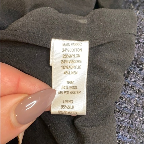 St. John Couture navy and black tweed jacket - Picture 10 of 14